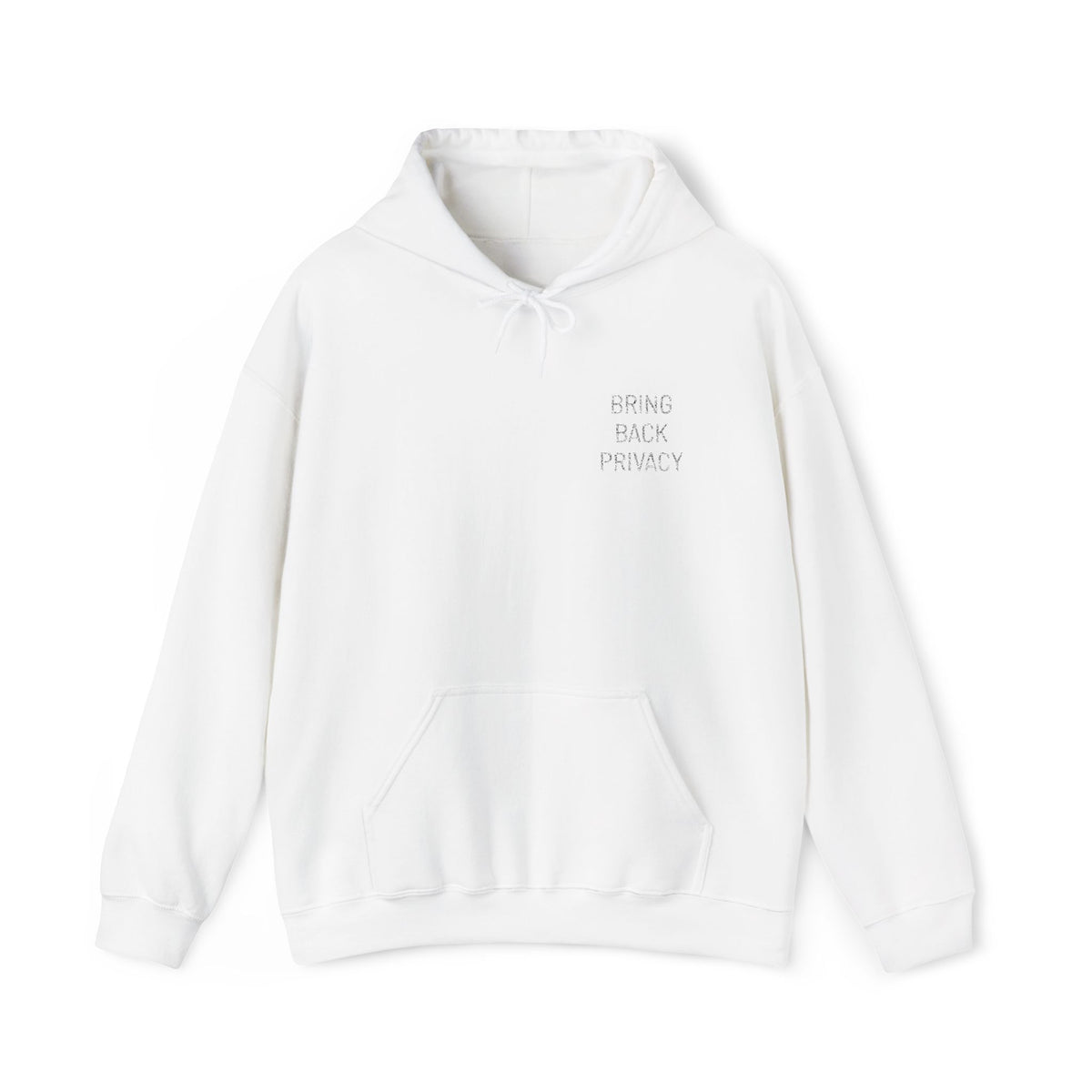 Bring Back Privacy (White) | Hoodie